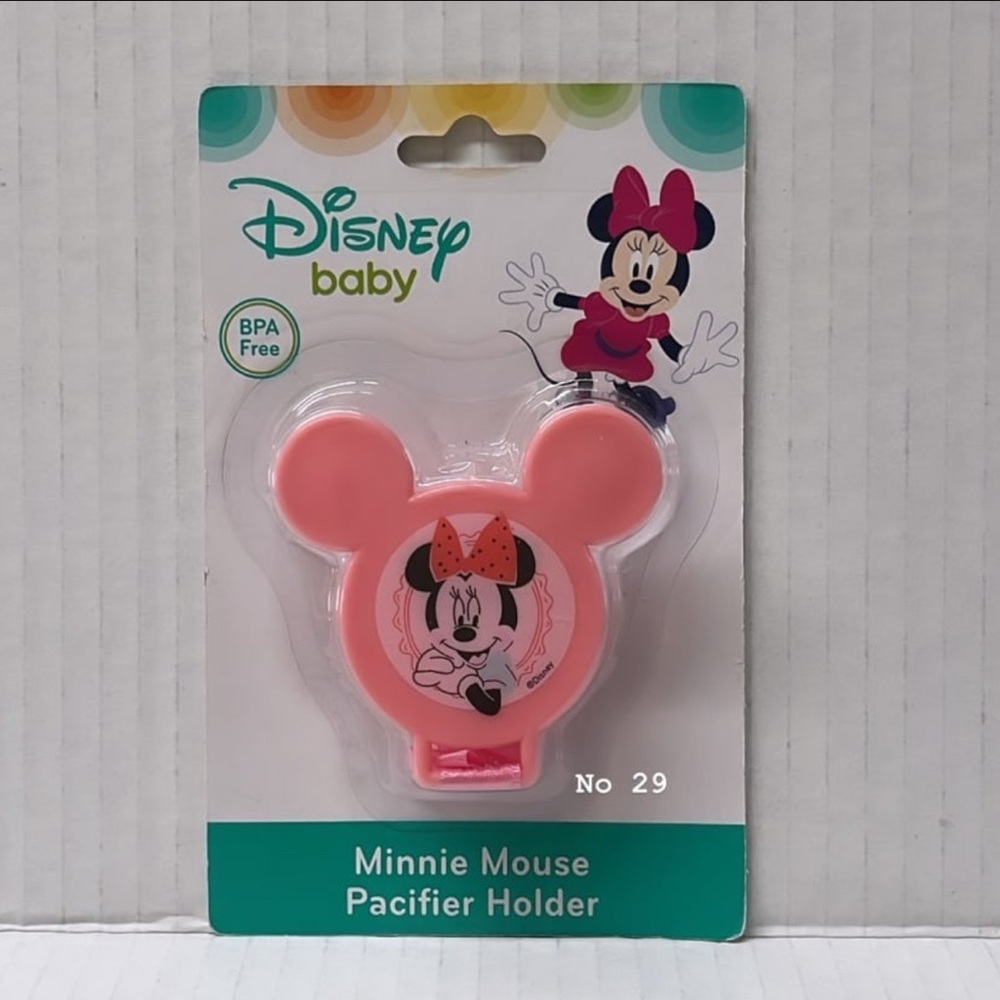 Disney Baby Minnie Mouse Pink Pacifier holder